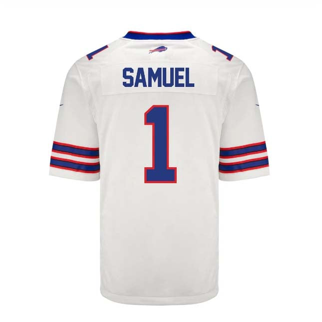 B.Bills #1 Curtis Samuel Player White Game Jersey -American Stitched Football Jerseys