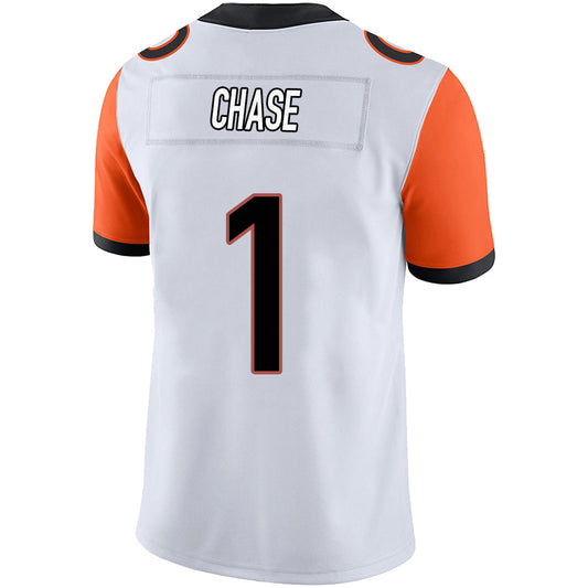 C.Bengals #1 Ja'Marr Chase White Player Game Stitched Football Jerseys