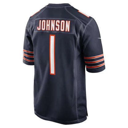 C.Bears #1 Jaylon Johnson Navy Player Game Jersey Stitched American Football Jerseys