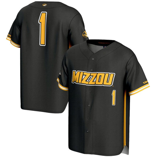 M.Tigers #1 Player Game Lightweight Baseball Jersey - Black American College Jerseys