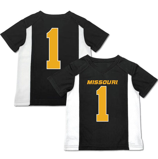 M.Tigers #1 Player Garb Toddler Football Jersey - Black American College Jerseys