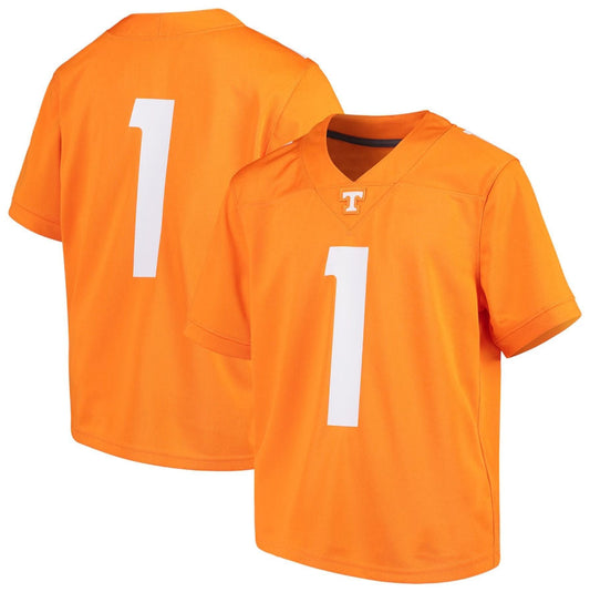 #1 T.Volunteers Player Team Replica Game Jersey - Tennessee Orange College Jerseys