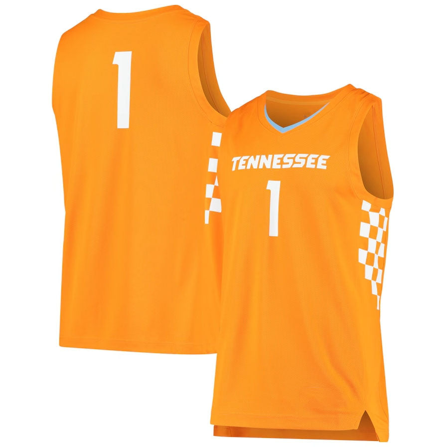 #1 T.Volunteers Player Unisex Replica Basketball Jersey - Tennessee Orange College Jerseys