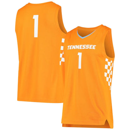 #1 T.Volunteers Player Unisex Replica Basketball Jersey - Tennessee Orange College Jerseys