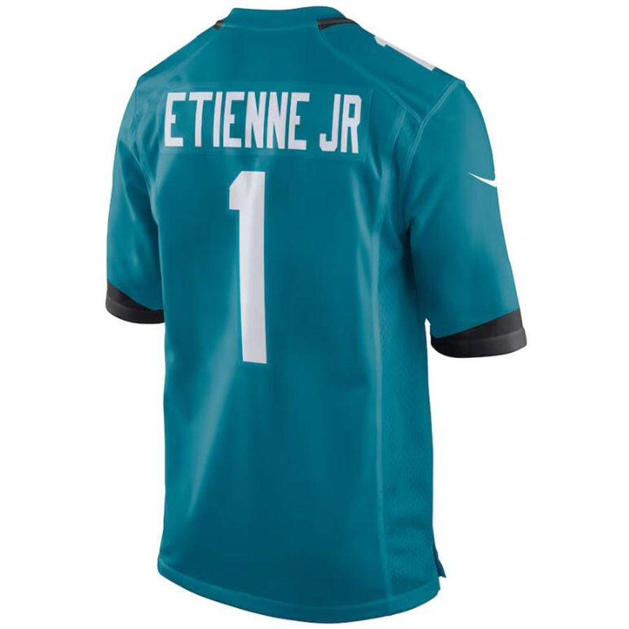 #1 Travis Etienne Player J.Jaguars Teal Game Football Jerseys