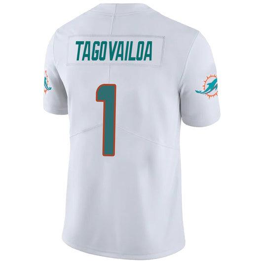 #1 Tua Tagovailoa Player M.Dolphins White Vapor F.U.S.E. Limited Football Jerseys