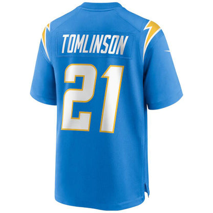 #21 LaDainian Tomlinson Player LA.Chargers Blue Game Football Jerseys