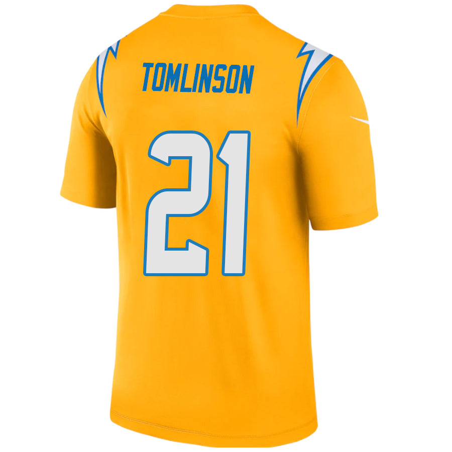 #21 LaDainian Tomlinson Player LA.Chargers Gold Game Football Jerseys