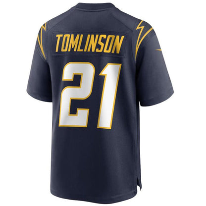 #21 LaDainian Tomlinson Player LA.Chargers Navy Game Football Jerseys