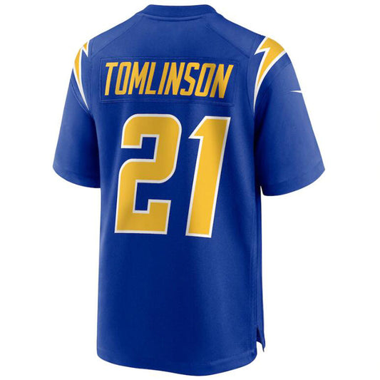 #21 LaDainian Tomlinson Player LA.Chargers Royal Game Football Jerseys