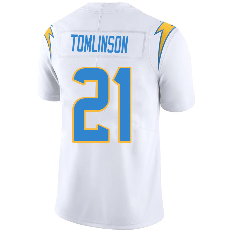 #21 LaDainian Tomlinson Player LA.Chargers White Game Football Jerseys