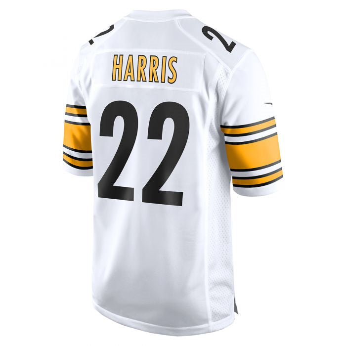 P.Steelers #22 Najee Harris Player Replica Away White Stitched American Football Jerseys