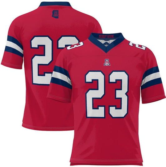 A.Wildcats #23 Player Desert Rising Football Jerseys - Red Stitched American College Jerseys