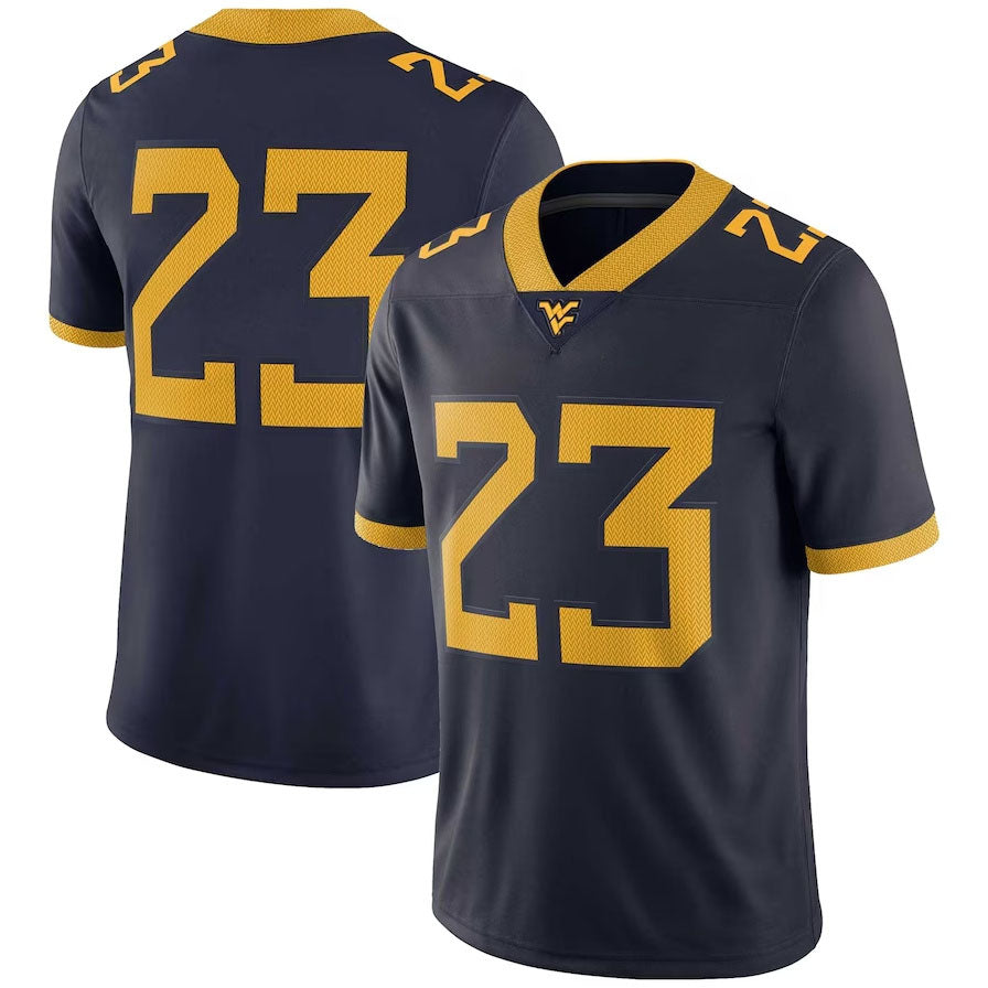 W.Virginia Mountaineers #23 Player Game Jersey - Navy American College Jerseys