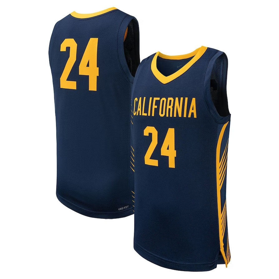 C.Bears #24 Player Replica Basketball Jersey - Navy American College Jerseys