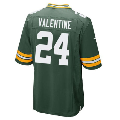 GB.Packers #24 Carrington Valentine Player Green Game Stitched American Football Jerseys