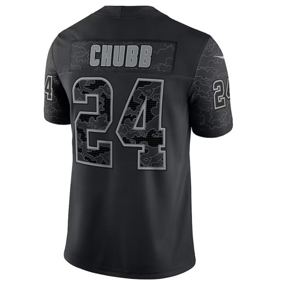 C.Browns #24 Nick Chubb Black Player Game Stitched Football Jerseys