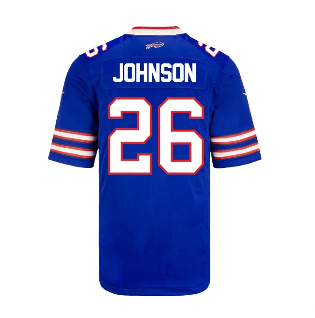 B.Bills #26 Ty Johnson Player Royal Game Jersey -Stitched American Football Jerseys