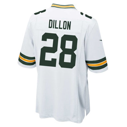 GB.Packers #28 A.J.Dillon White Game Player Jersey Stitched American Football Jerseys