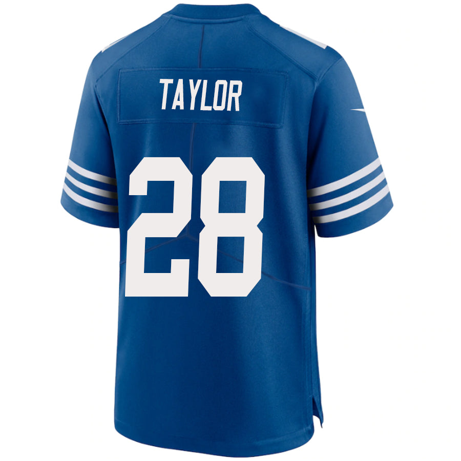 #28 Jonathan Taylor Player IN.Colts Royal Vapor Limited Football Jerseys