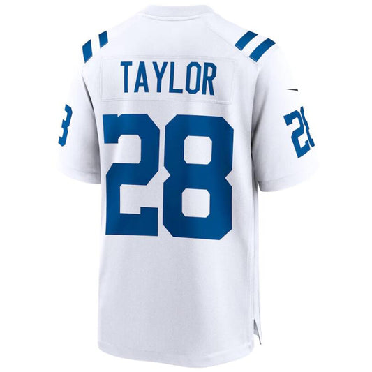 #28 Jonathan Taylor IN.Colts White Player Game Stitched Football Jerseys