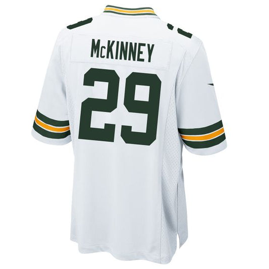 GB.Packers #29 Xavier McKinney White Game Player Jersey Stitched American Football Jerseys