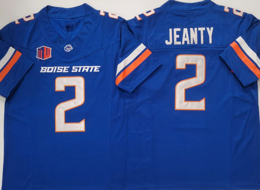 B.State Broncos #2 Ashton Jeanty Boise State Broncos Royal Player Jersey -Stitched American College Jerseys