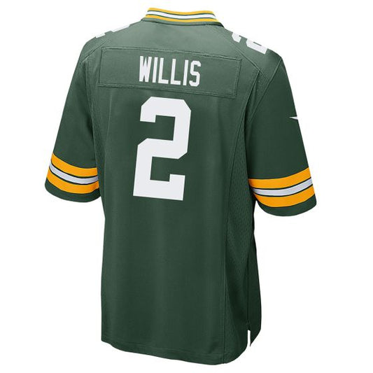 GB.Packers #2 Malik Willis Player Green Game Jersey Stitched American Football Jerseys