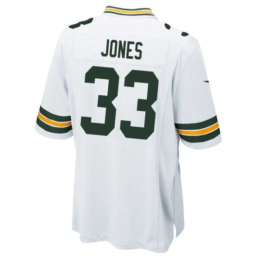 GB.Packers #33 Aaron Jones White Game Player Jersey Stitched American Football Jerseys