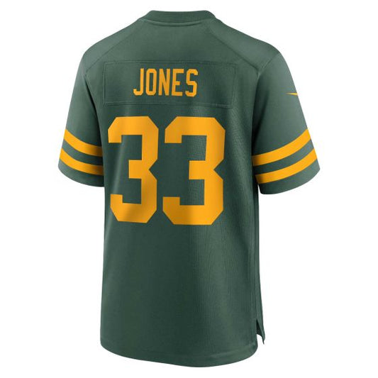 GB.Packers #33 Aaron Jones Player 50s Green Classic Game Stitched American Football Jerseys