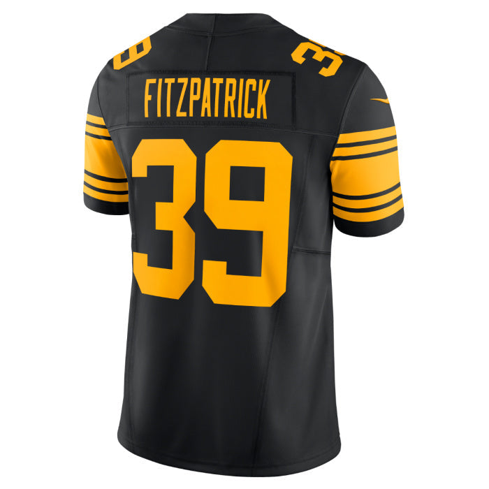 P.Steelers #39 Minkah Fitzpatrick Player Vapor F.U.S.E. Limited Color Rush Black Stitched American Football Jerseys