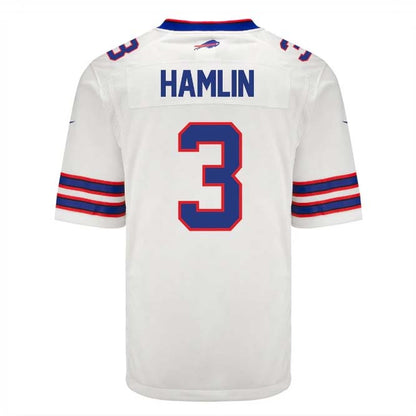 B.Bills #3 Damar Hamlin Player White Game Jersey - American Stitched Football Jerseys