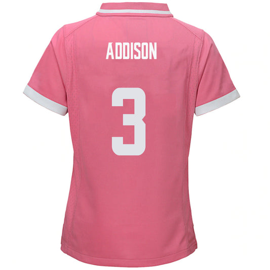 #3 Jordan Addison Player MN.Vikings Pink Game Football Jerseys