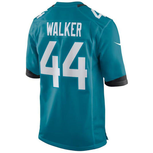 #44 Travon Walker Player J.Jaguars Teal Game Stitched Football Jerseys