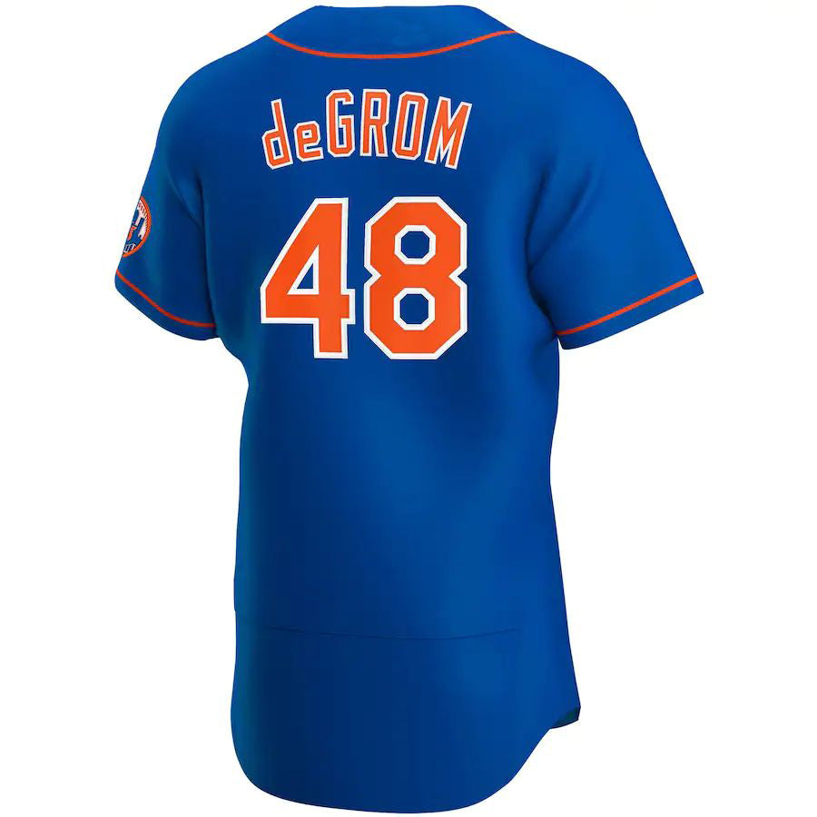 NY.Mets #48 Jacob Degrom Player Royal Game Baseball Jerseys