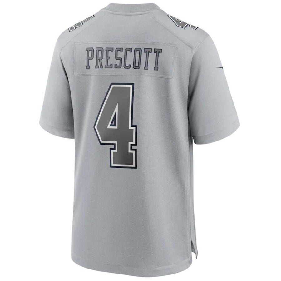 D.Cowboys #4 Dak Prescott Player Gray Game Stitched Football Jerseys