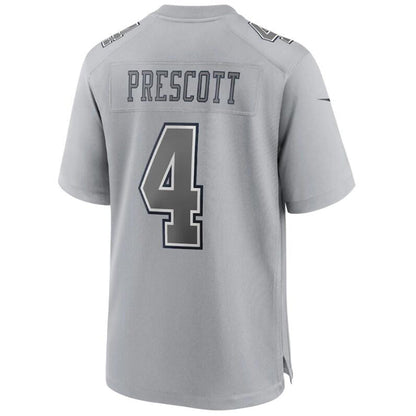 D.Cowboys #4 Dak Prescott Player Gray Game Stitched Football Jerseys