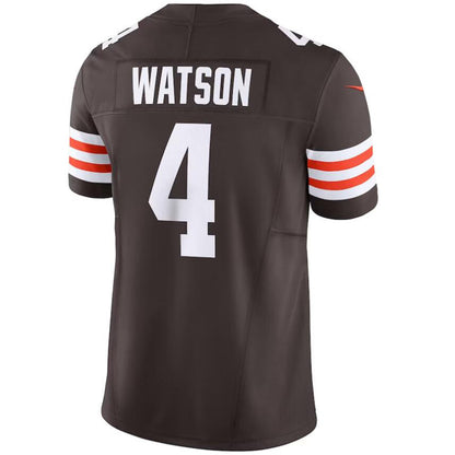 C.Browns #4 Deshaun Watson Brown Stitched Player Vapor F.U.S.E. Limited Football Jerseys