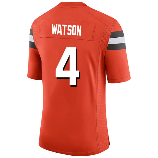 C.Browns #4 Deshaun Watson Player Orange Game Stitched Football Jerseys