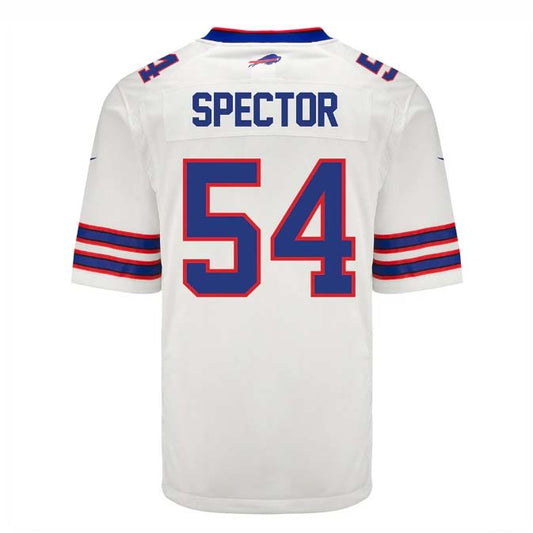 B.Bills #54 Baylon Spector Player White Game Jersey -Stitched American Football Jerseys