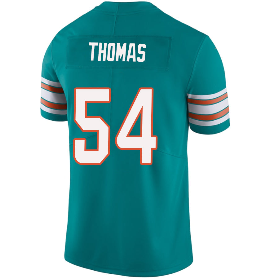 #54 Zach Thomas Player M.Dolphins Aqua Vapor F.U.S.E. Limited Football Jerseys