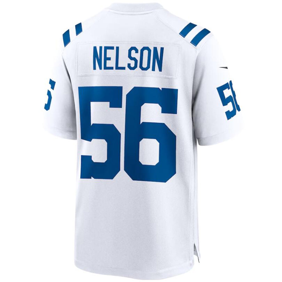 #56 Quenton Nelson Player IN.Colts White Game Football Jerseys