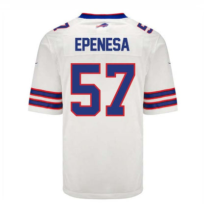 B.Bills #57 A.J. Epenesa Player White Game Jersey -Stitched American Football Jerseys