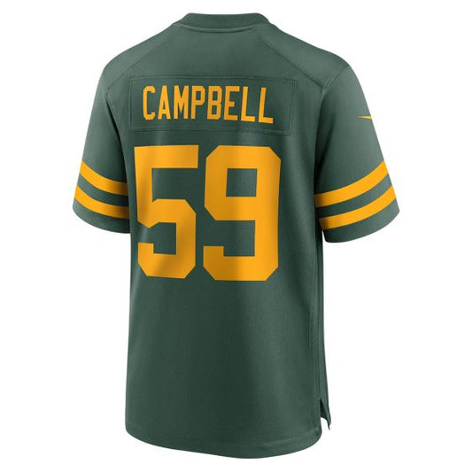 GB.Packers #59 Campbell 50s Green Classic Game Player Jersey Stitched American Football Jerseys