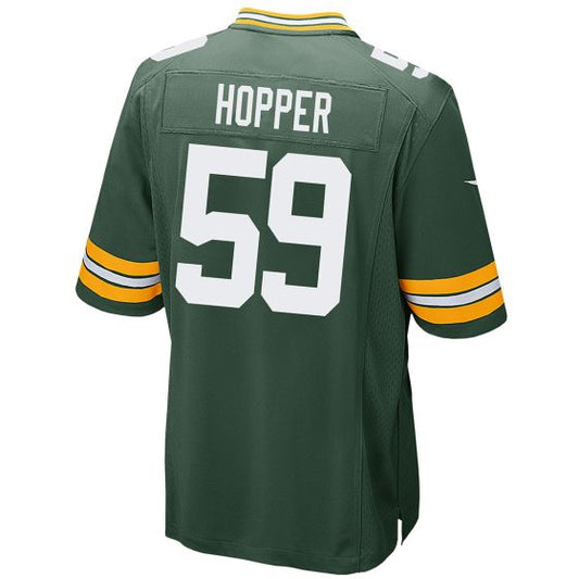 GB.Packers #59 Ty'Ron Hopper Player Green Game Jersey Stitched American Football Jerseys