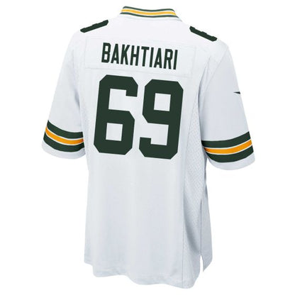 GB.Packers #69 David Bakhtiari White Game Player Jersey Stitched American Football Jerseys