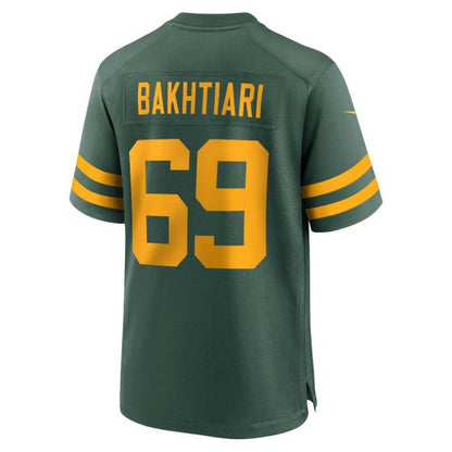 GB.Packers #69 David Bakhtiari Player 50s Green Classic Game Stitched American Football Jerseys