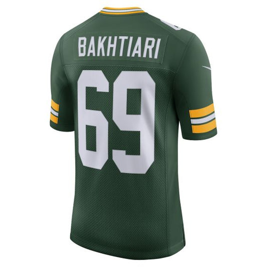 GB.Packers #69 David Bakhtiari Player Green Home Limited Stitched American Football Jerseys