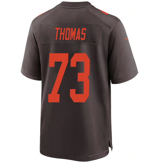 C.Browns #73 Joe Thomas Brown Player Stitched Game Football Jerseys