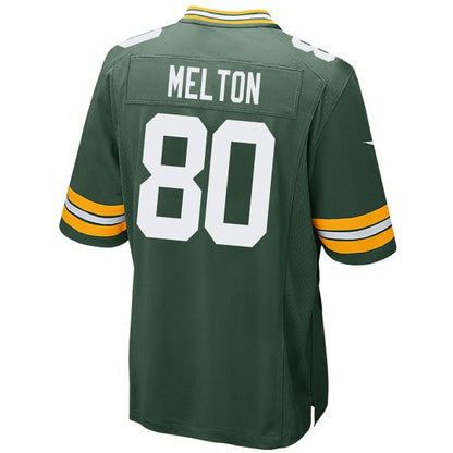 GB.Packers #80 Bo Melton Green Game Player Jersey Stitched American Football Jerseys